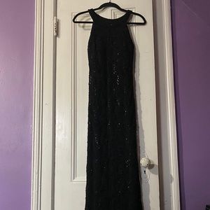 R & M Richards Black Lace Dress